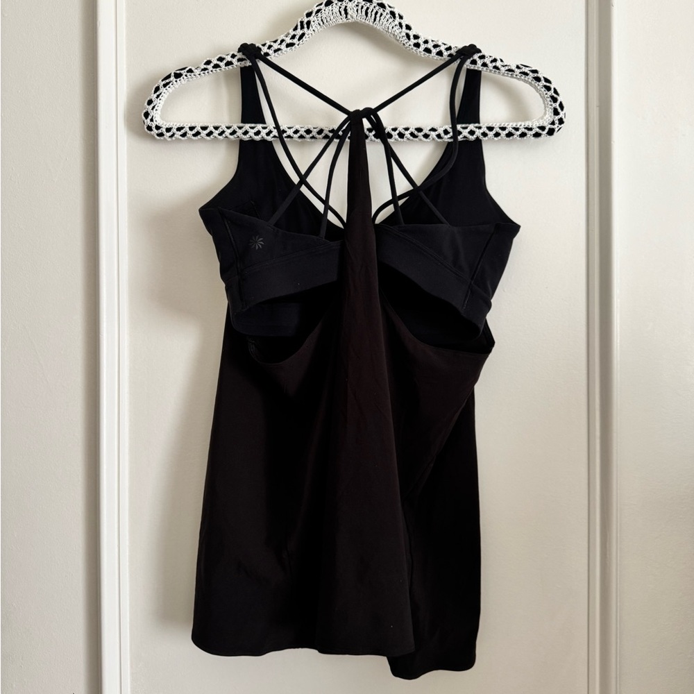 Athleta Dark Brown Active Tank with Shelf Bra